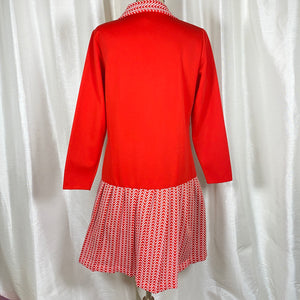 Vintage zip front dress - Medium