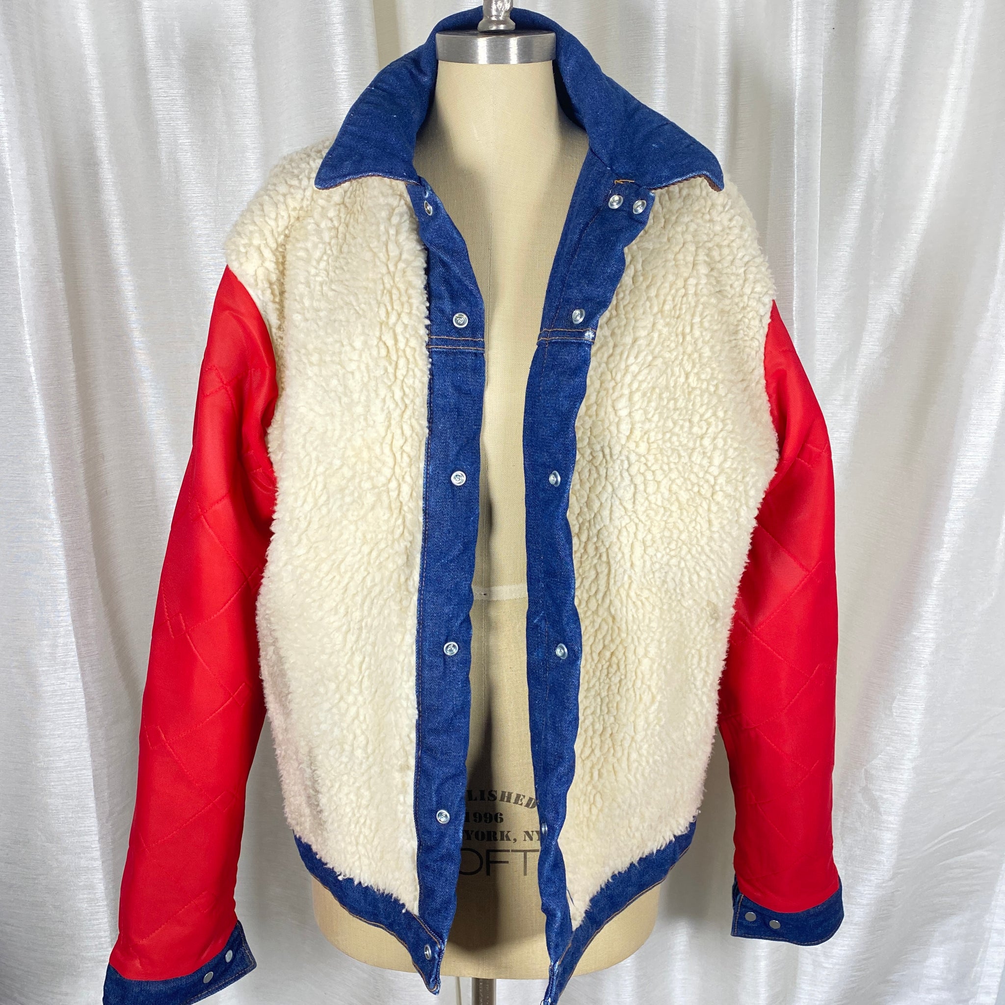 Vintage Key Imperial Denim/Sherpa coat unisex - L